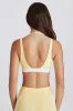 Soft Active Layered Sports Bra in Lemon sold by Bo + Tee