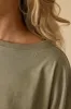 Day Off - Oversized Long Sleeve Crop Top in Soft Olive sold by Bo + Tee