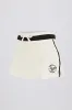 Terry Towelling Drawstring Skort in Ivory sold by Bo + Tee