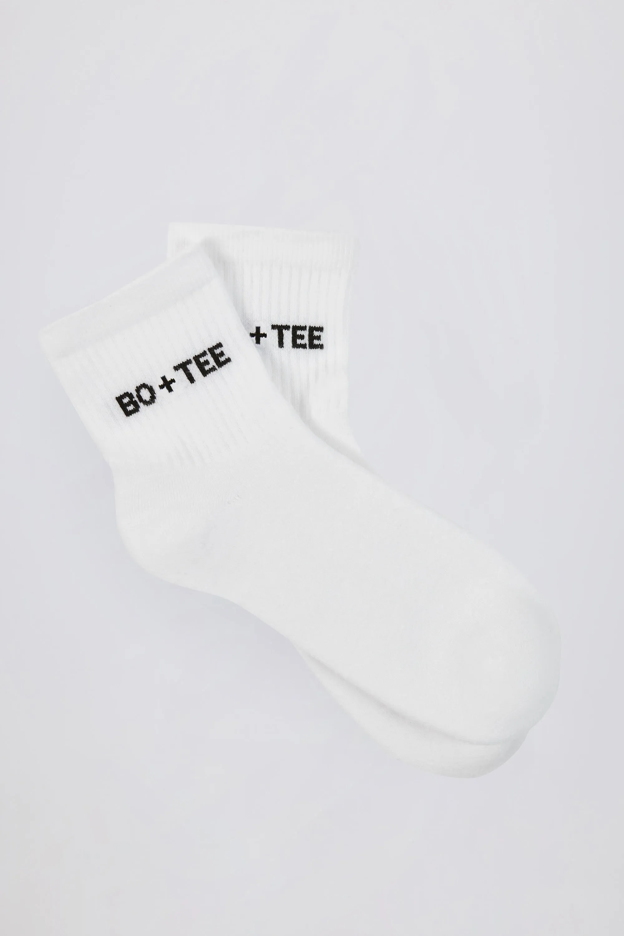 Ribbed Crew Sock Bundle in White sold by Bo + Tee product image thumbnail 2