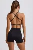 Super Sculpt Seamless Mini Shorts in Black sold by Bo + Tee