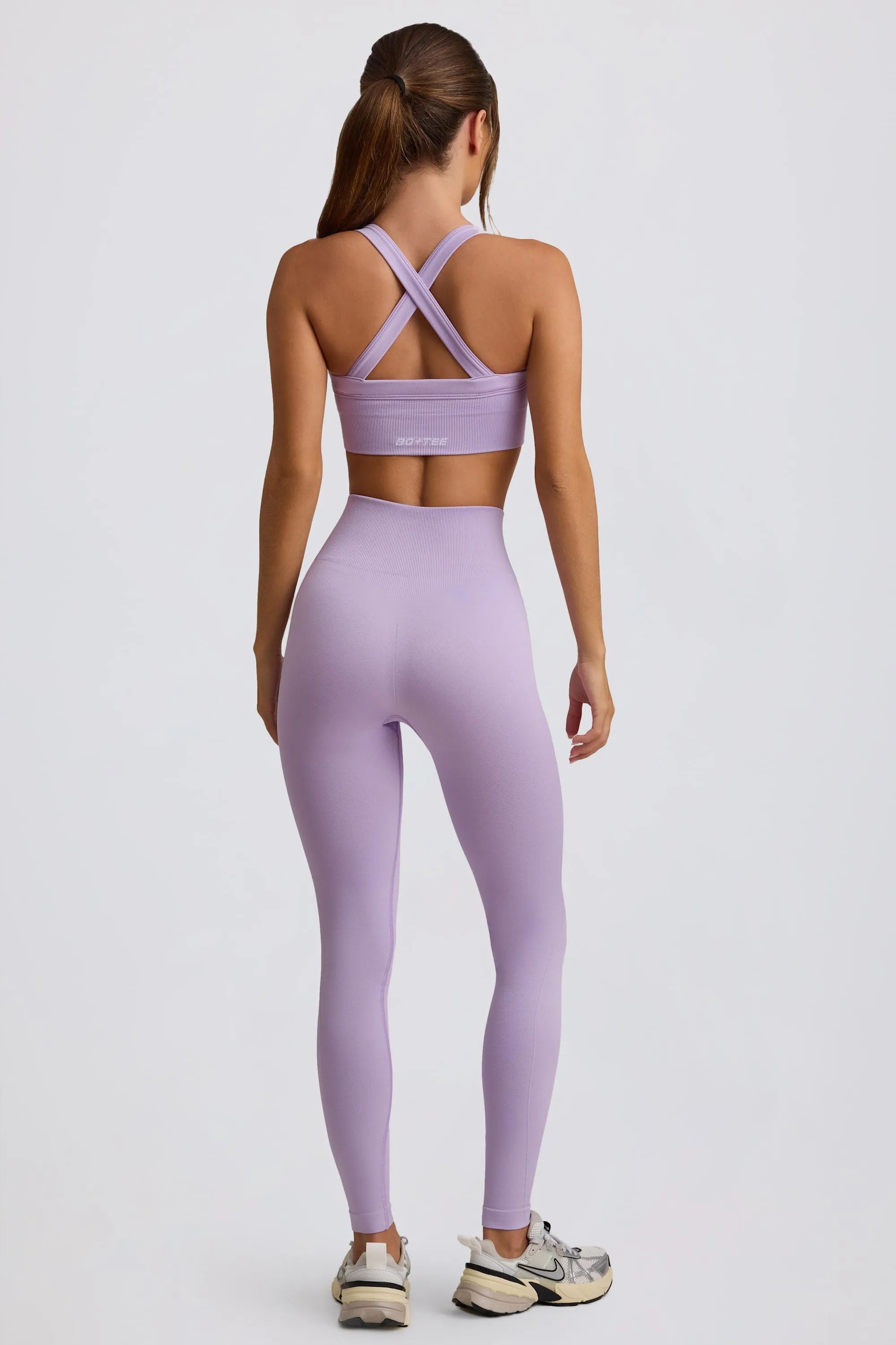 Super Sculpt Seamless High-Waist Leggings in Soft Lilac sold by Bo + Tee product image thumbnail 4