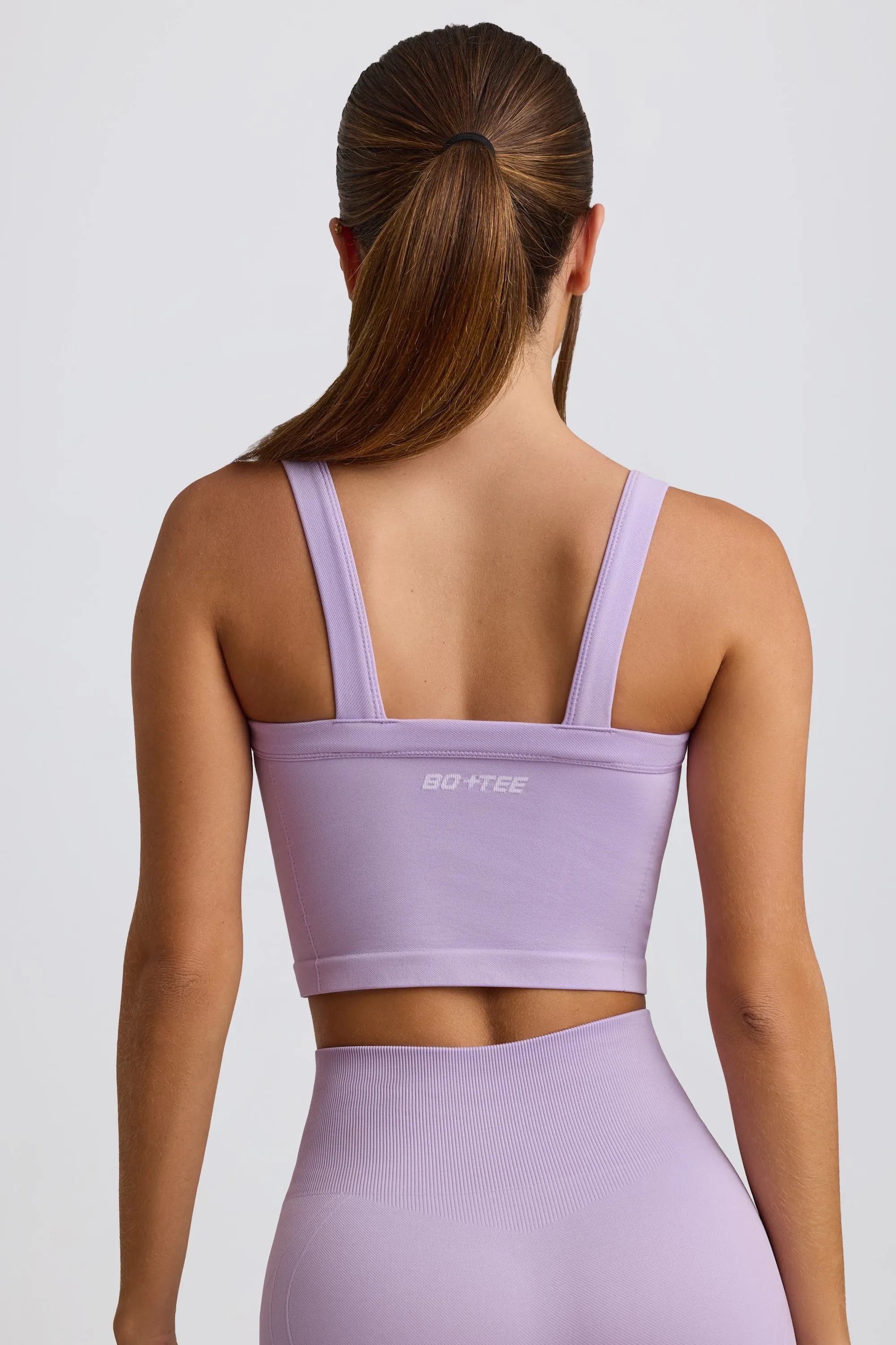 Super Sculpt Seamless Longline Camisole Top in Soft Lilac sold by Bo + Tee product image thumbnail 2