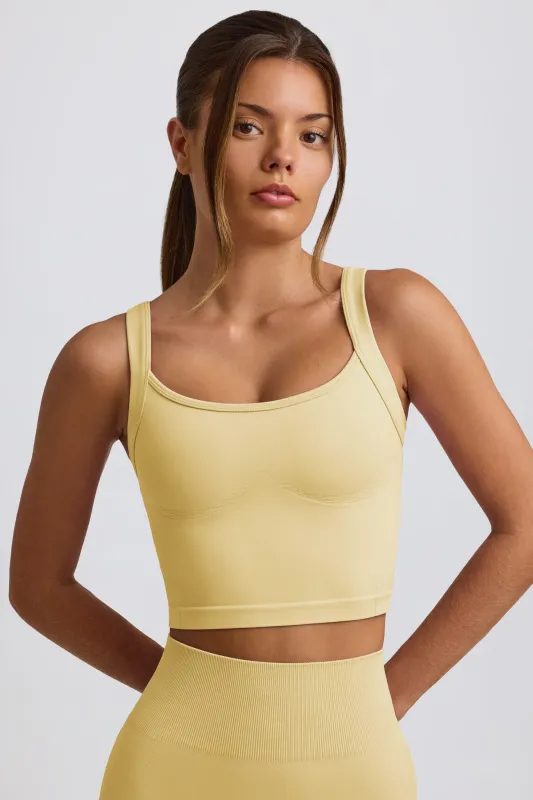 Super Sculpt Seamless Longline Camisole Top in Butter Yellow sold by Bo + Tee