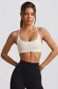Super Sculpt Seamless Backless Sports Bra in White sold by Bo + Tee