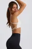 Super Sculpt Seamless Backless Sports Bra in White sold by Bo + Tee