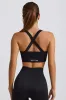 Super Sculpt Seamless Cross-Back Sports Bra in Black sold by Bo + Tee