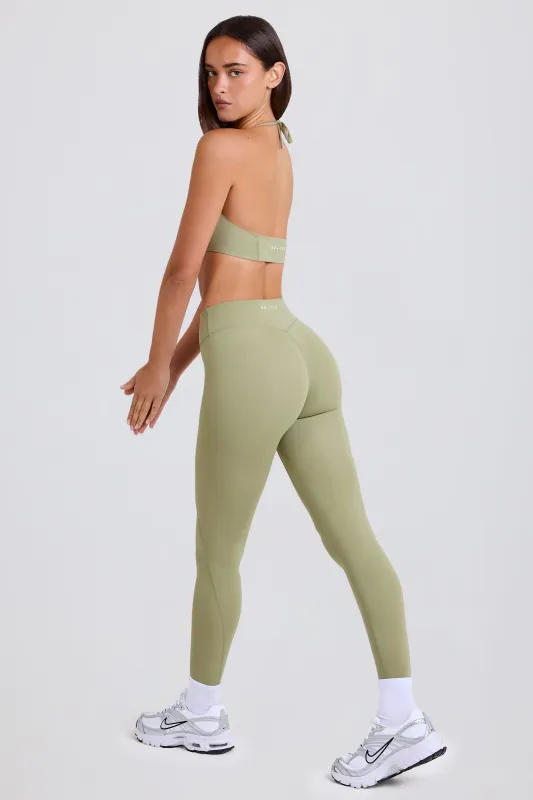 High-Waist Leggings in Matcha sold by Bo + Tee