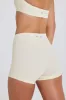 High-Waist Mini Shorts in Cream sold by Bo + Tee