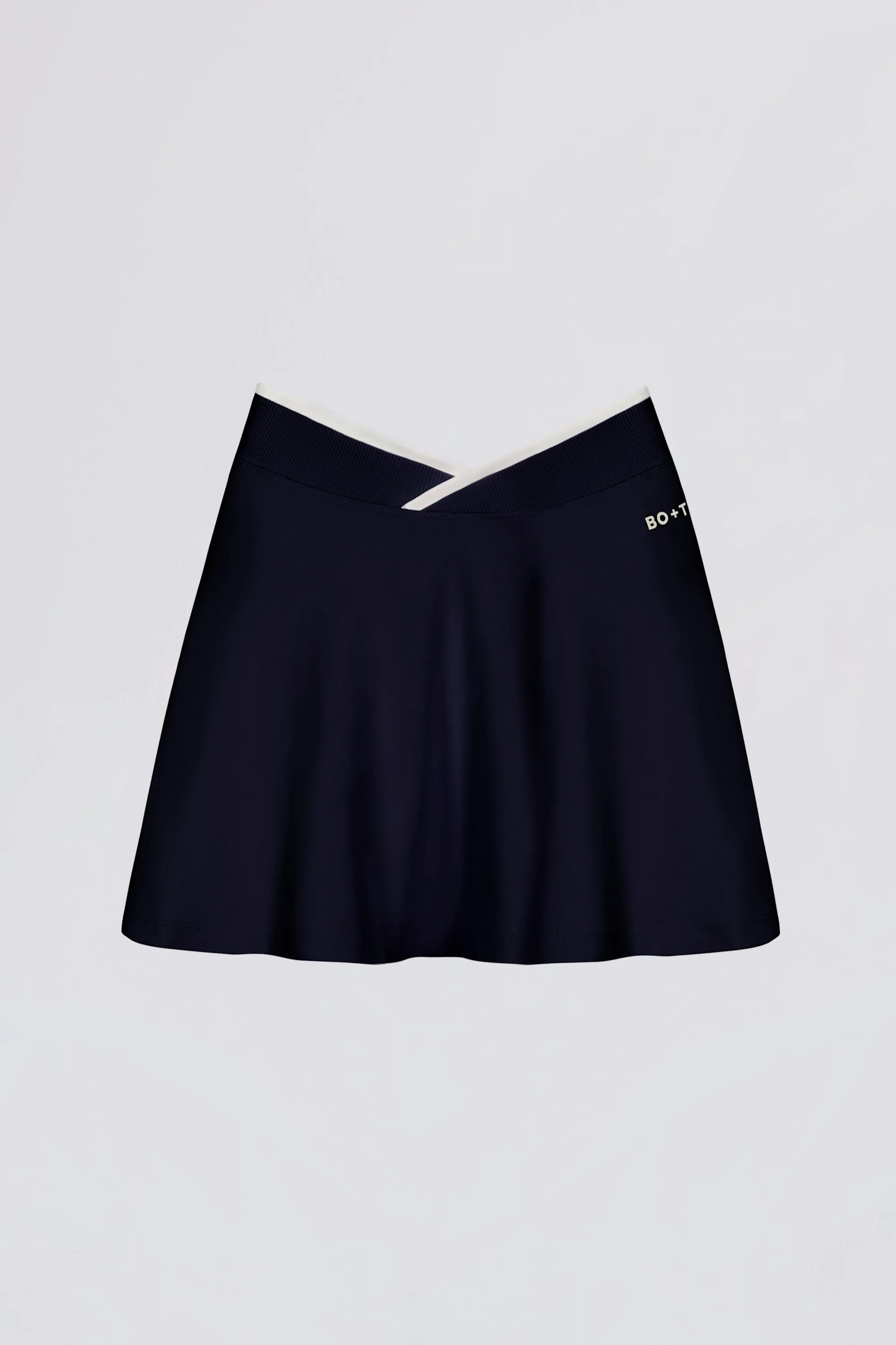 Soft Active Crossover Mini Skort in Classic Navy sold by Bo + Tee