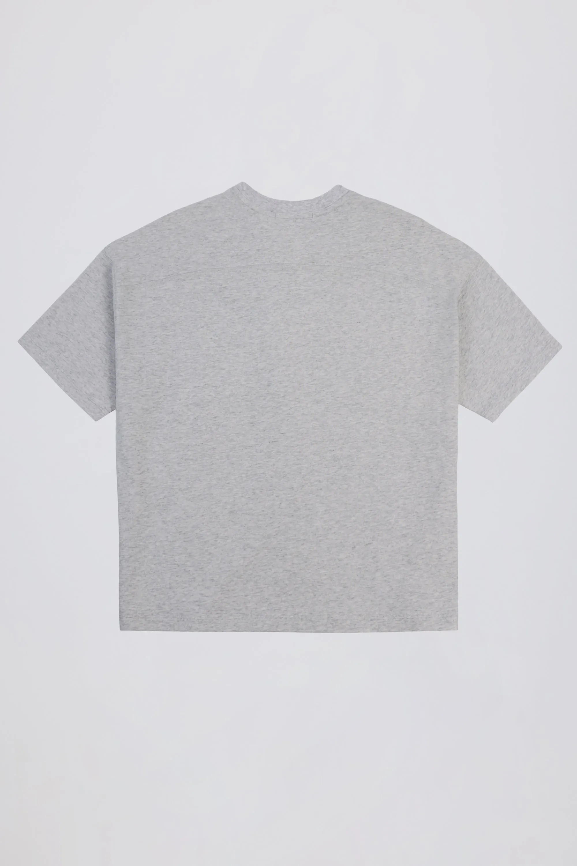 Oversized Cotton-Jersey T-Shirt in Grey Marl sold by Bo + Tee product image thumbnail 5