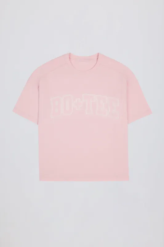 Oversized Cotton-Jersey T-Shirt in Powder Pink sold by Bo + Tee