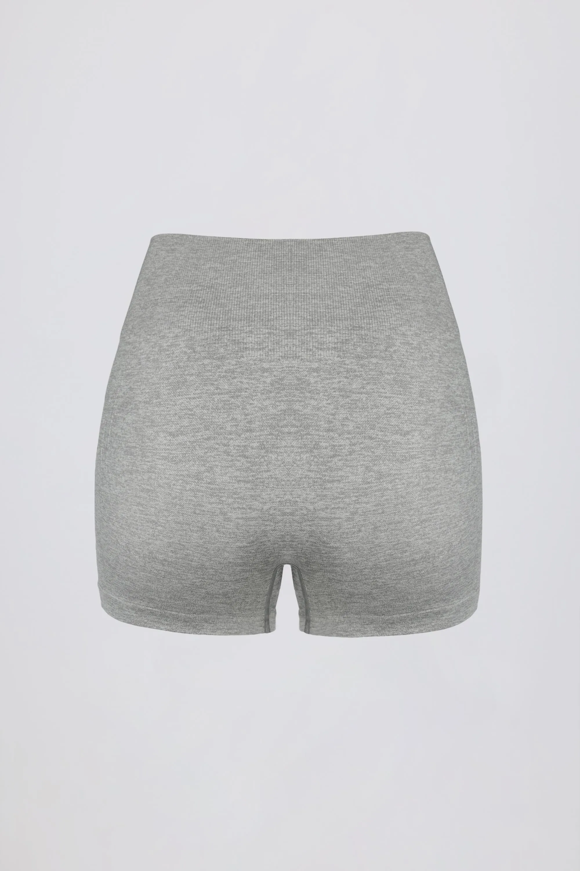 Super Sculpt Seamless Mini Shorts in Grey Marl sold by Bo + Tee product image thumbnail 4