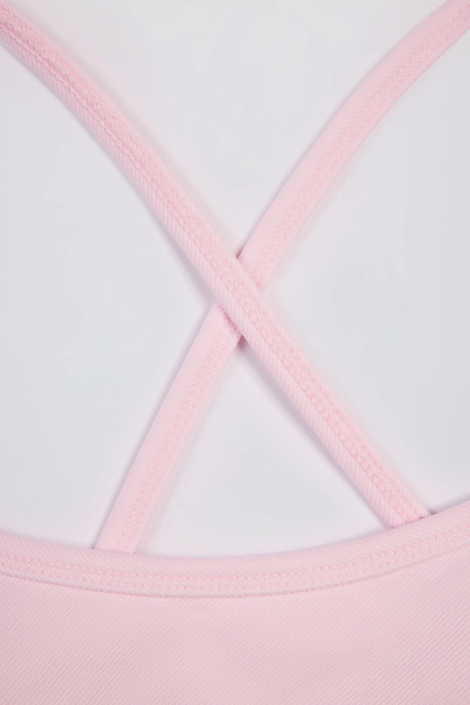 Super Sculpt Seamless Backless Sports Bra in Powder Pink sold by Bo + Tee product image thumbnail 5