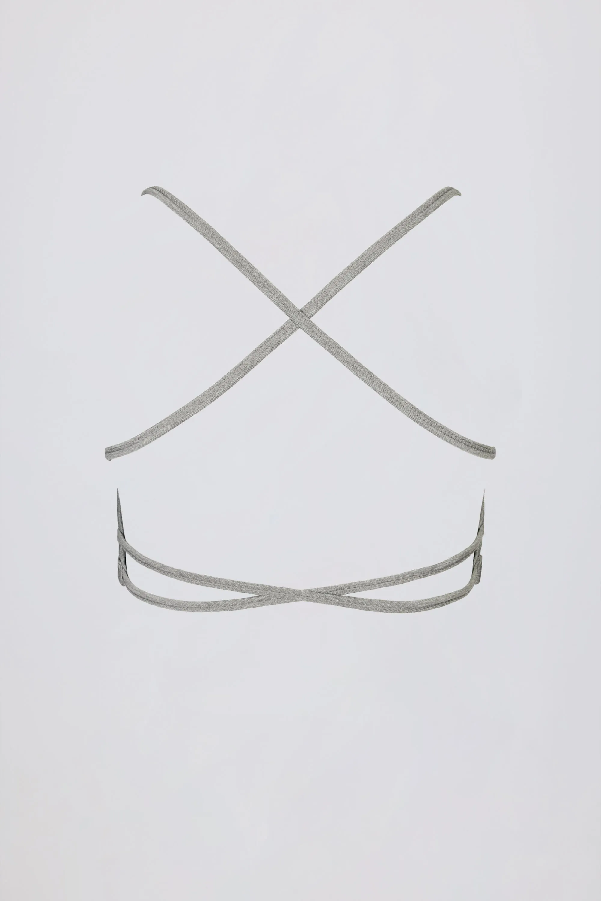 Super Sculpt Seamless Backless Sports Bra in Grey Marl sold by Bo + Tee product image thumbnail 4