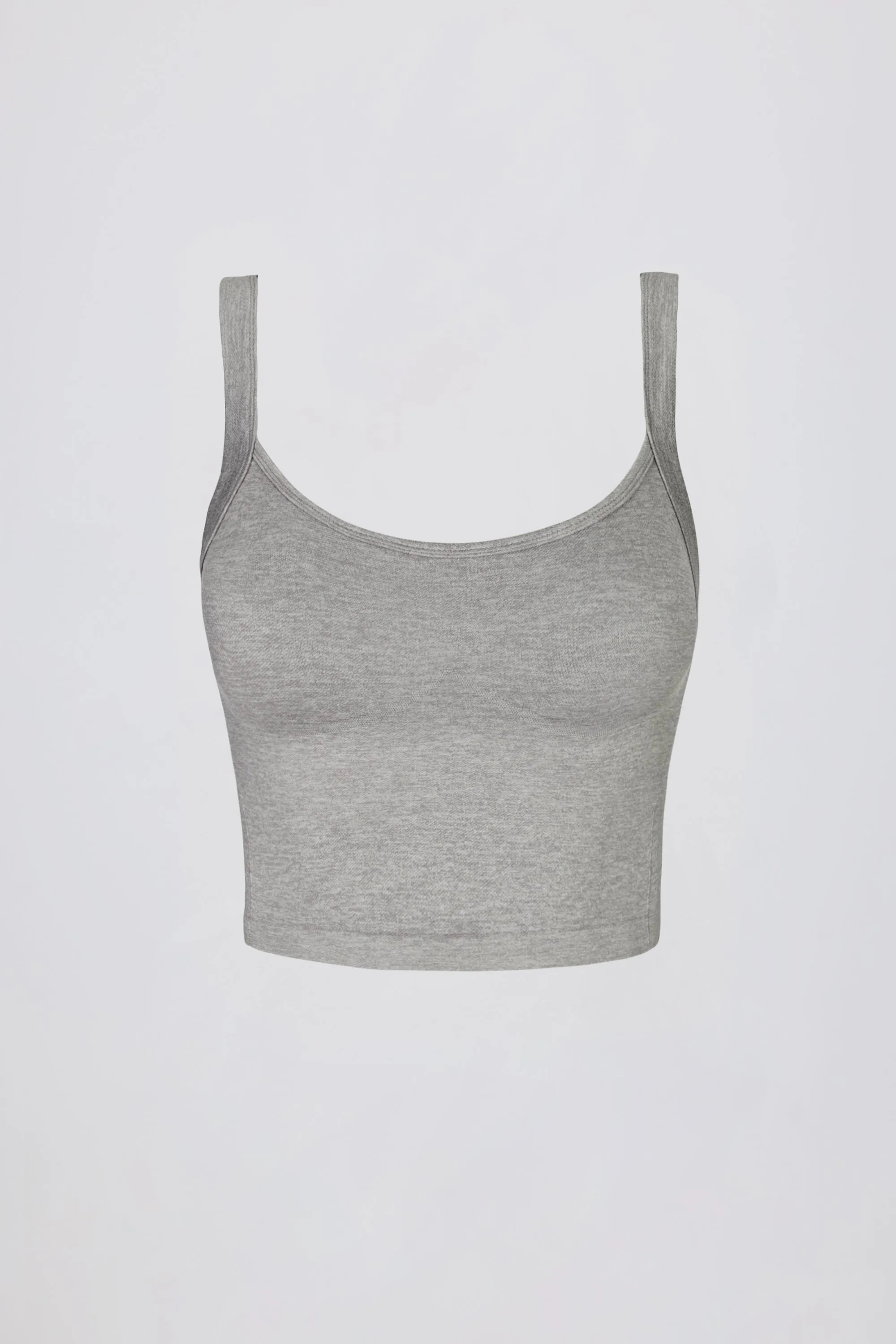 Super Sculpt Seamless Longline Camisole Top in Grey Marl sold by Bo + Tee
