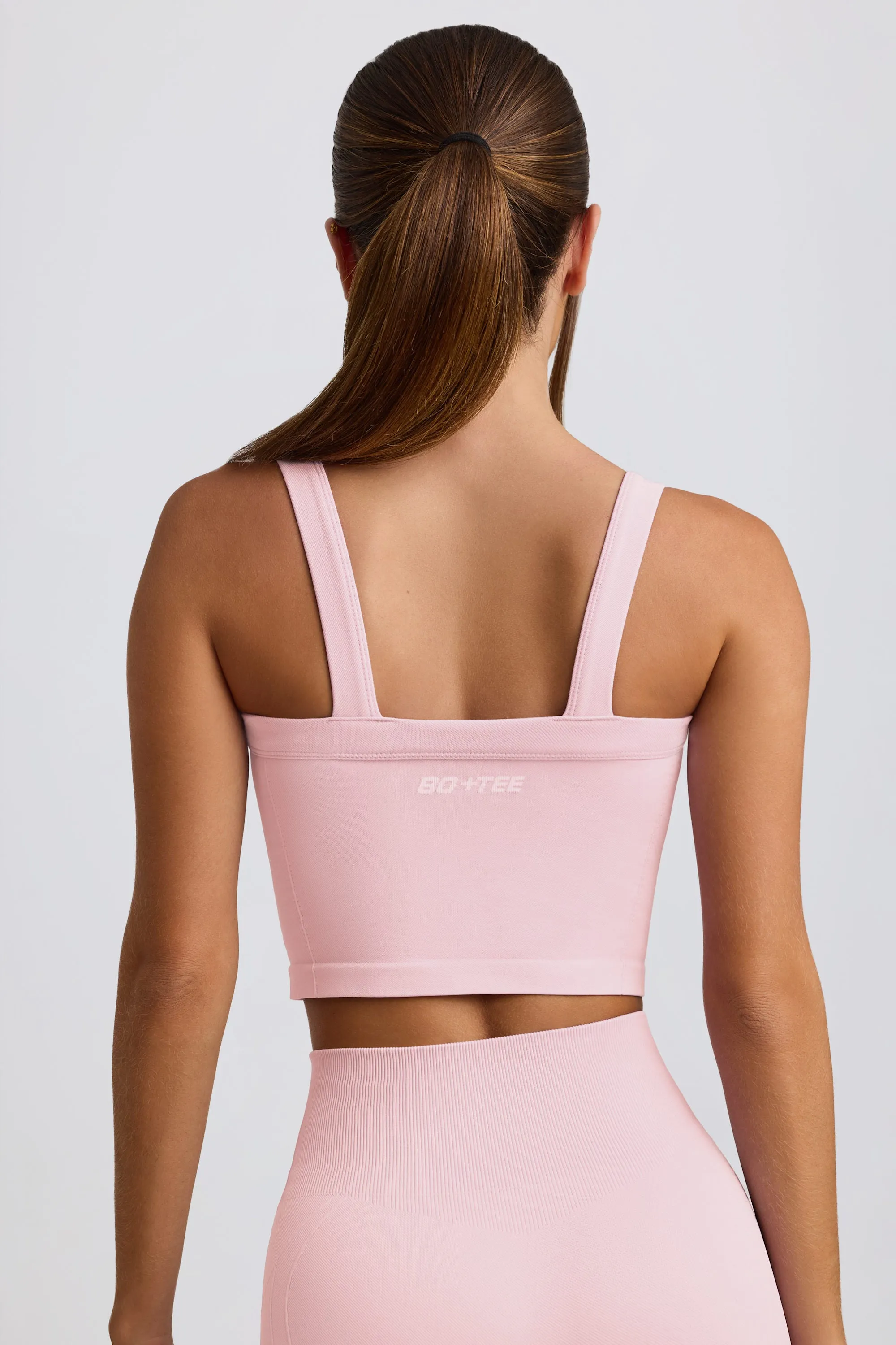 Super Sculpt Seamless Longline Camisole Top in Powder Pink sold by Bo + Tee product image thumbnail 3