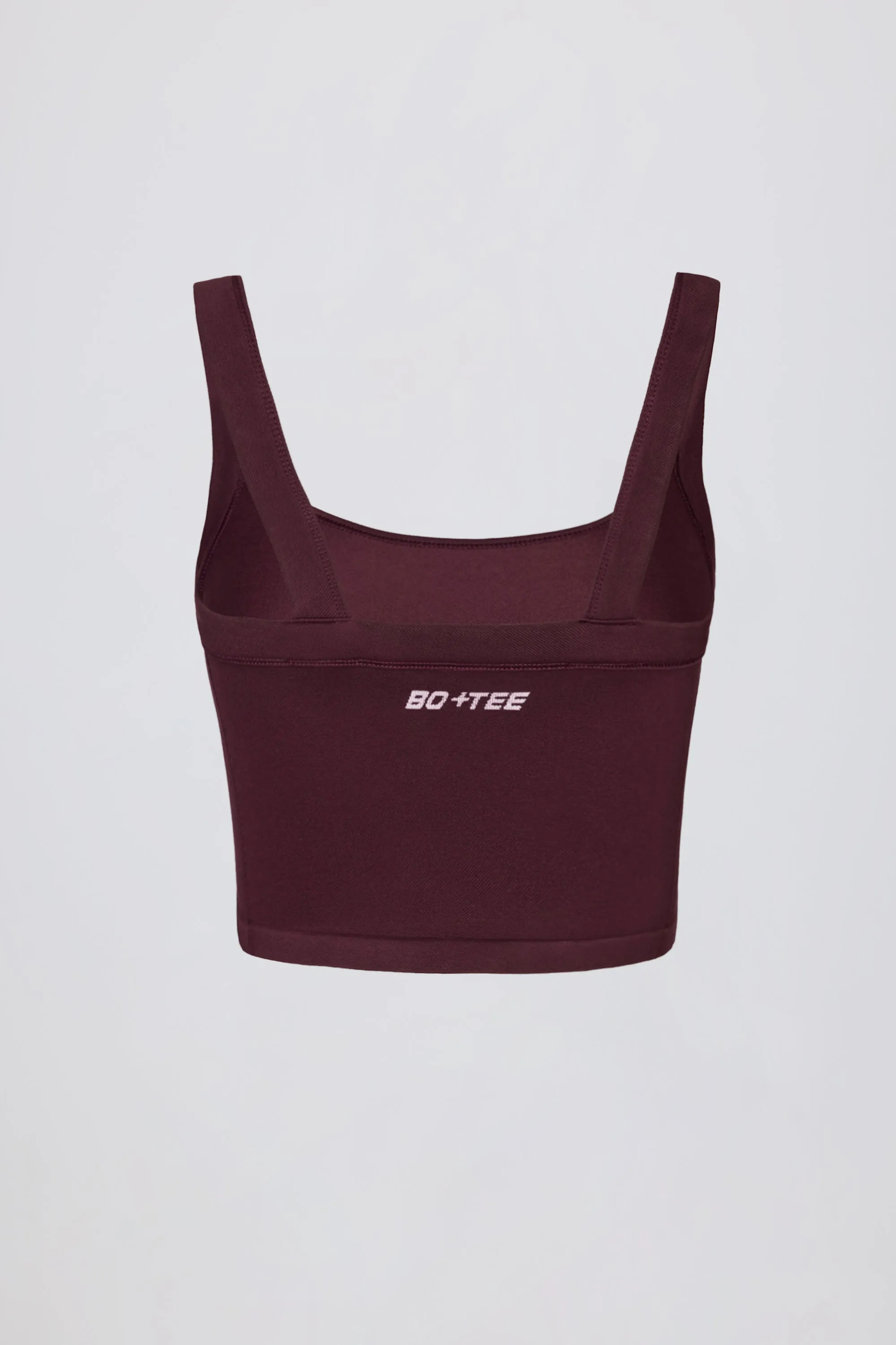Super Sculpt Seamless Longline Camisole Top in Burgundy sold by Bo + Tee product image thumbnail 4