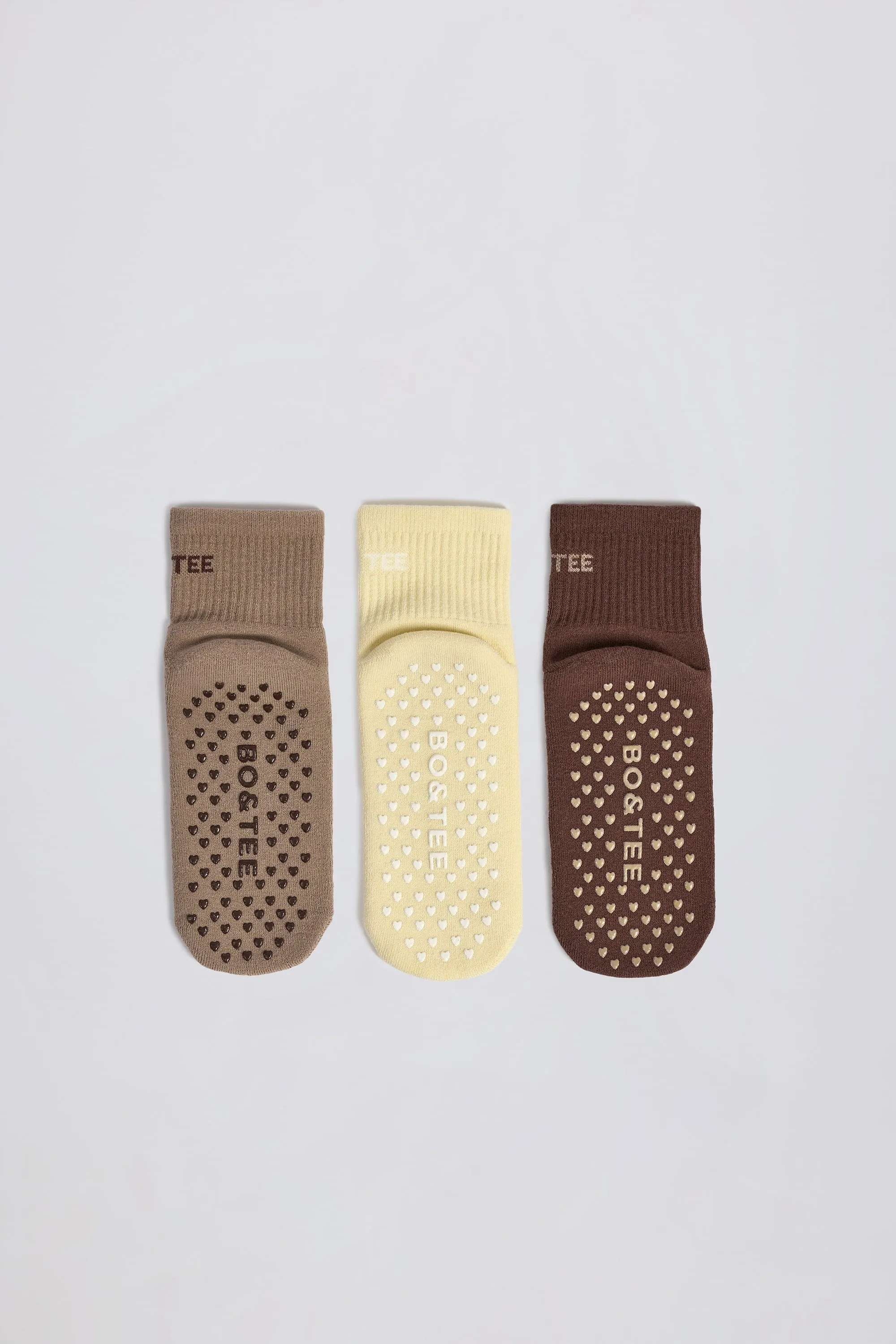 Pilates Sock Bundle in Mocha Multi sold by Bo + Tee product image thumbnail 2