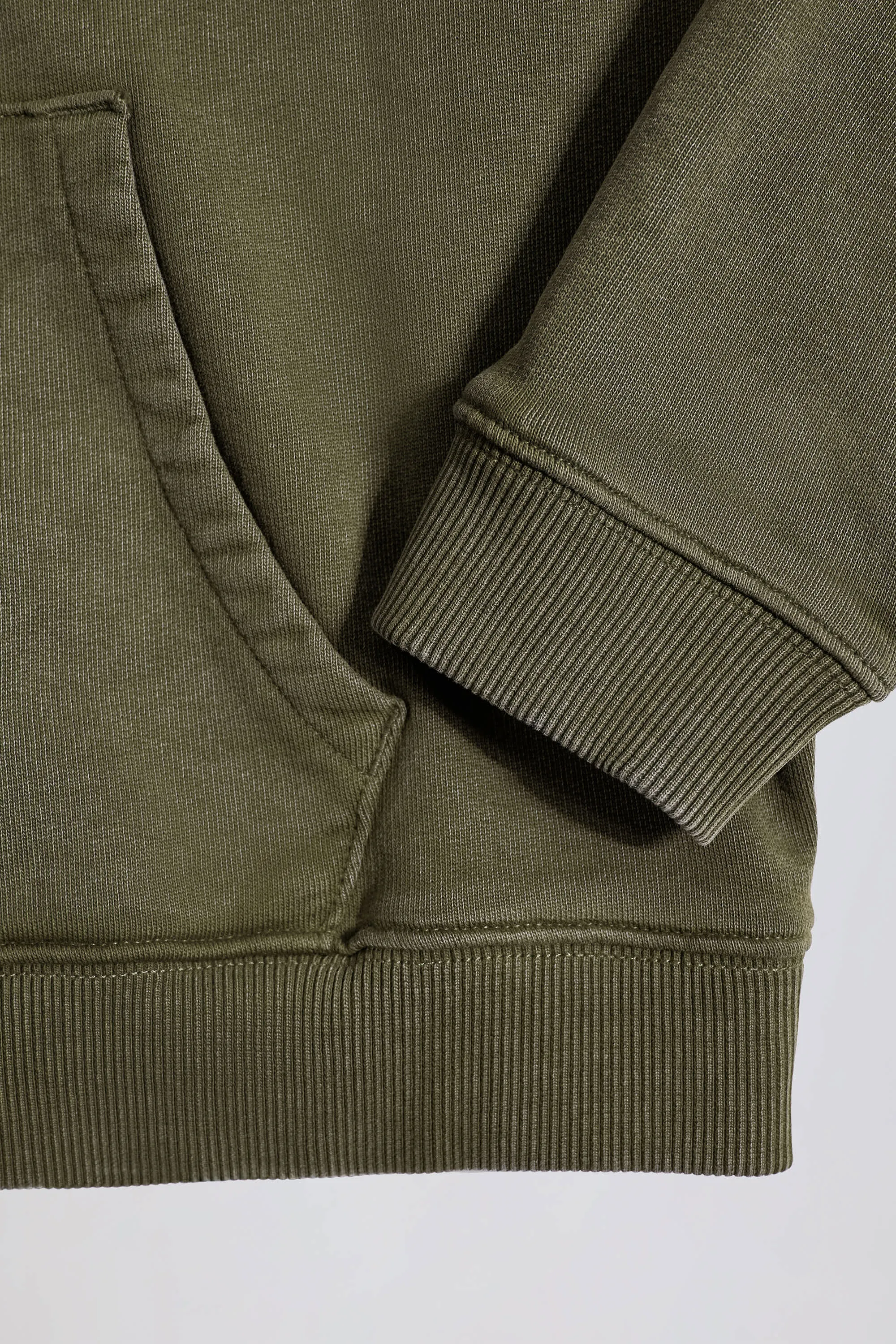 Soft Cotton Jersey Acid Wash Oversized Hoodie in Light Green sold by Bo + Tee product image thumbnail 5