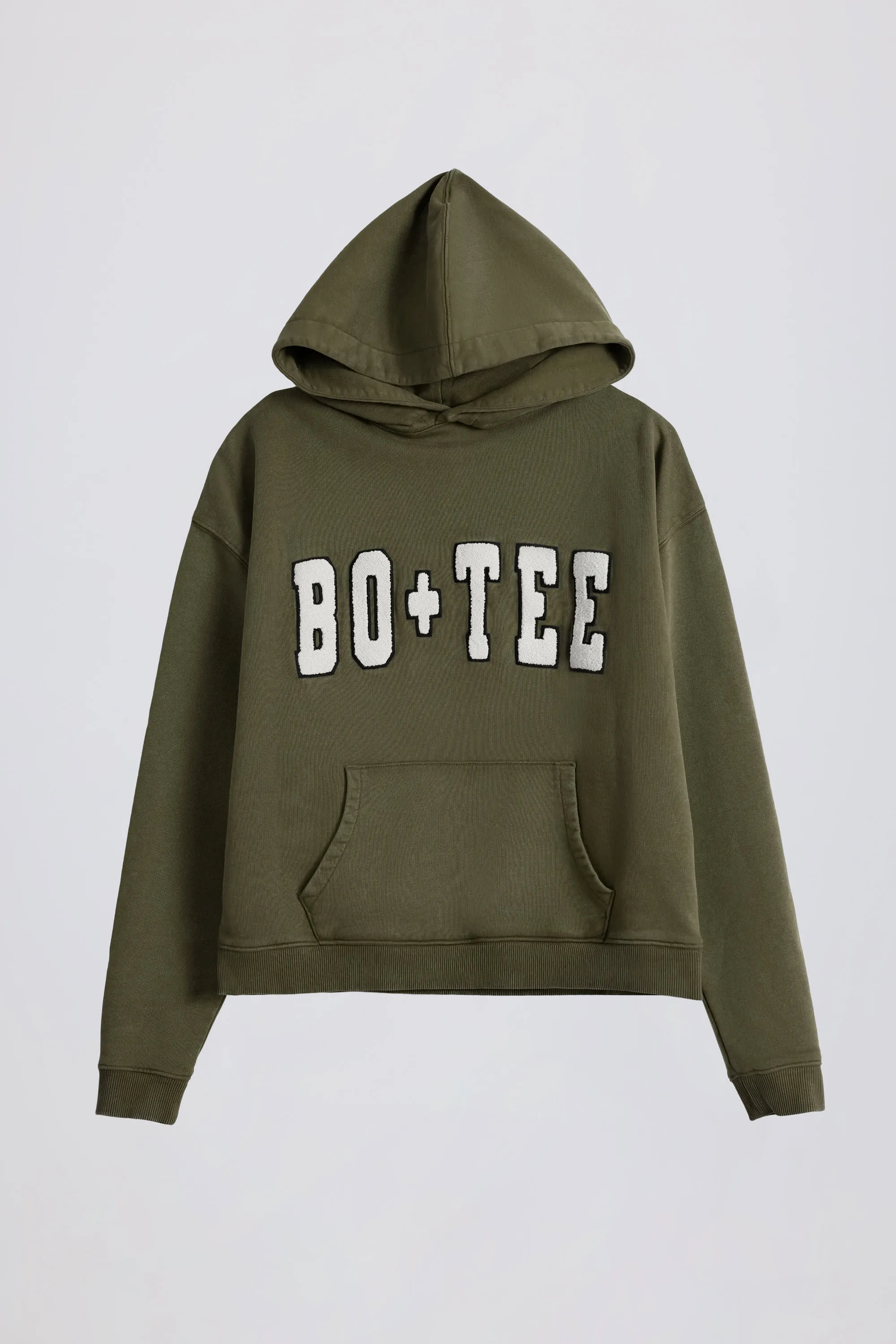 Soft Cotton Jersey Acid Wash Oversized Hoodie in Light Green sold by Bo + Tee product image thumbnail 2