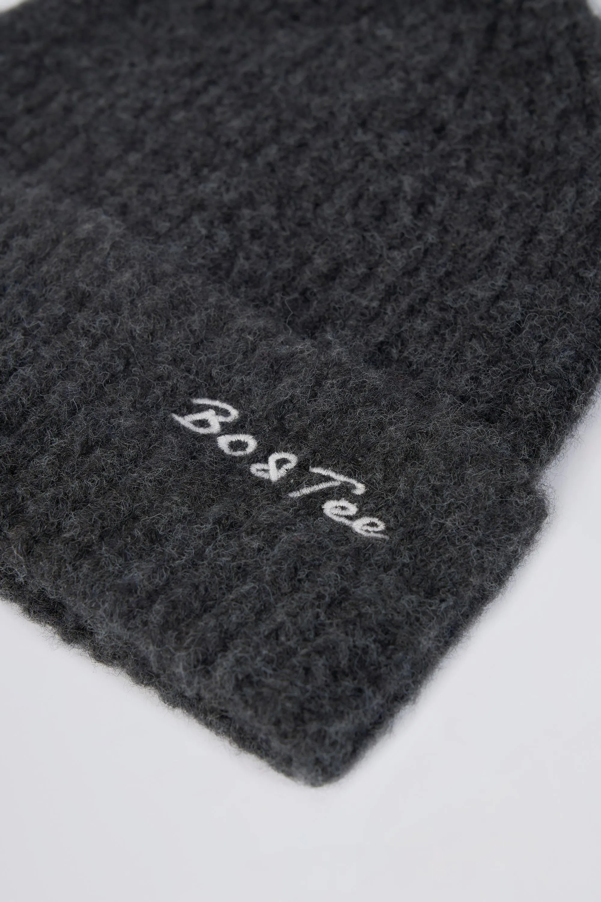 Knit Beanie Hat in Charcoal Marl sold by Bo + Tee product image thumbnail 3