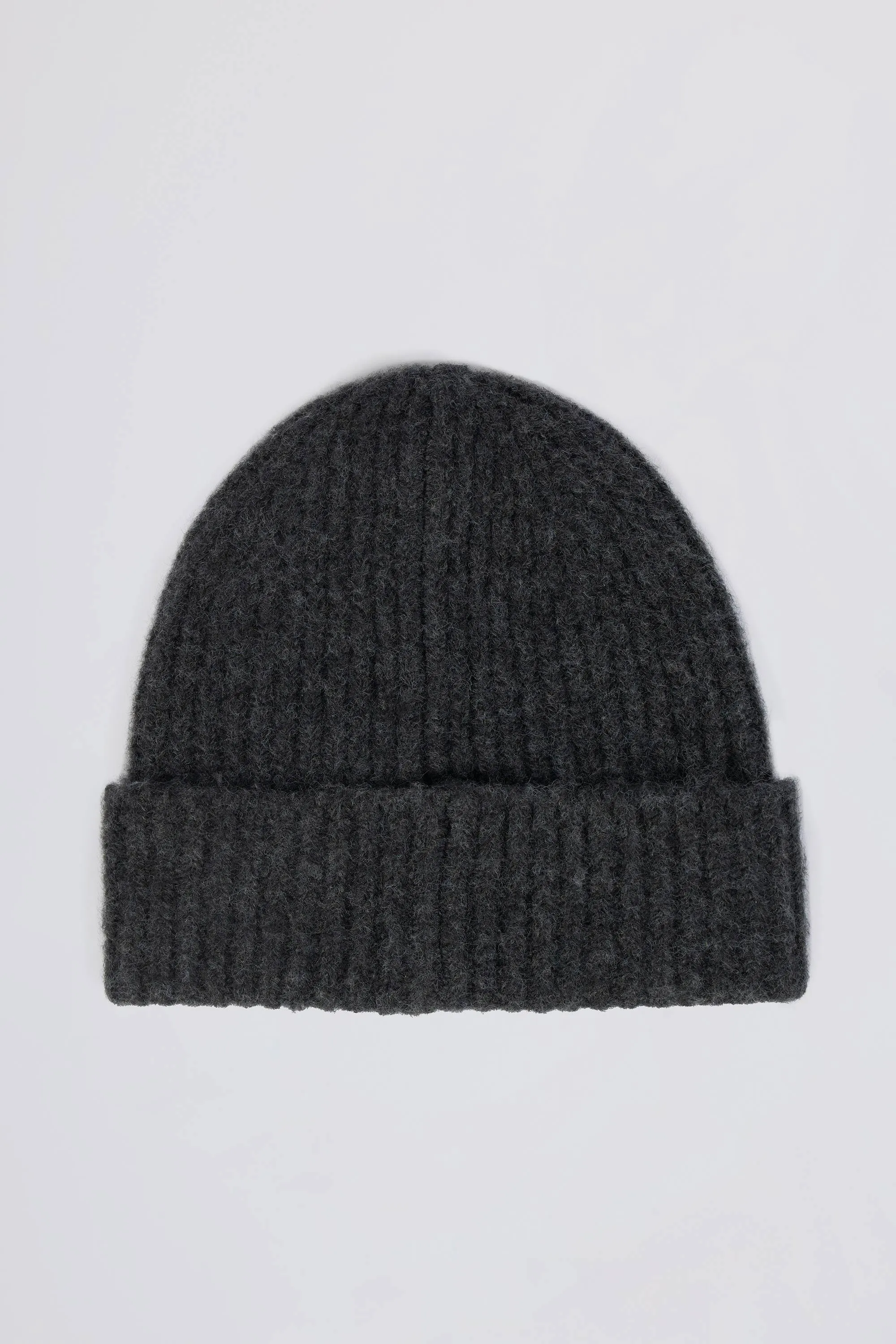 Knit Beanie Hat in Charcoal Marl sold by Bo + Tee product image thumbnail 2