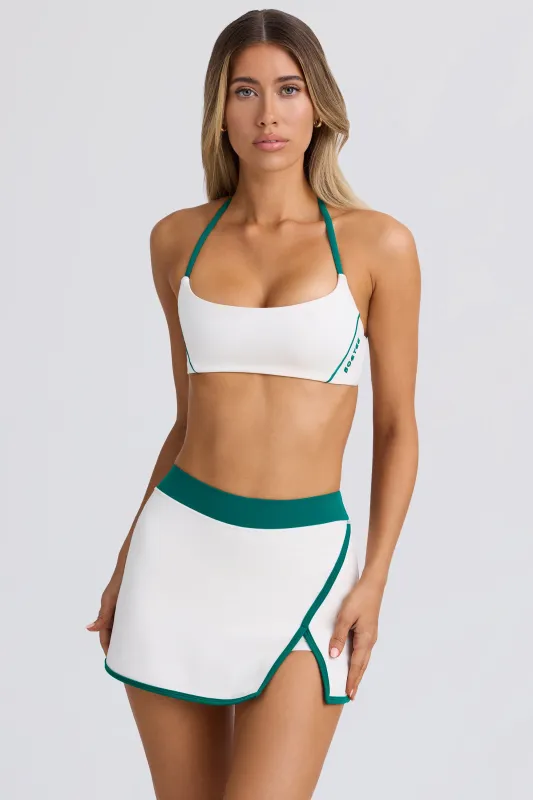 Soft Active Mini Skort in White sold by Bo + Tee