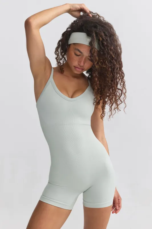 Super Sculpt Seamless Unitard in Grey sold by Bo + Tee