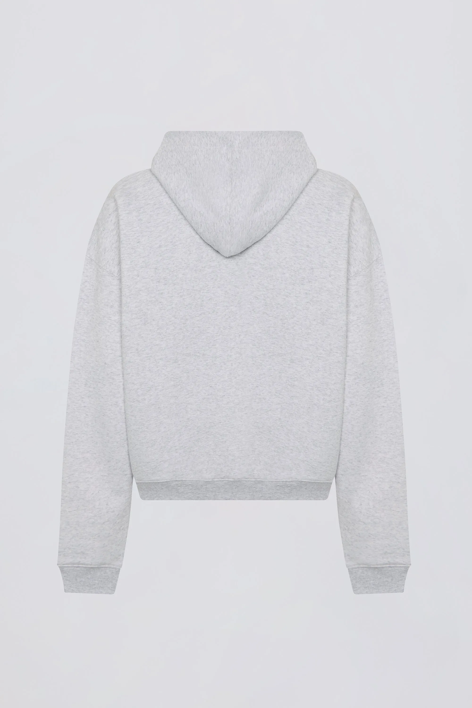 Soft Cotton Jersey Oversized Hoodie in Heather Grey sold by Bo + Tee product image thumbnail 5