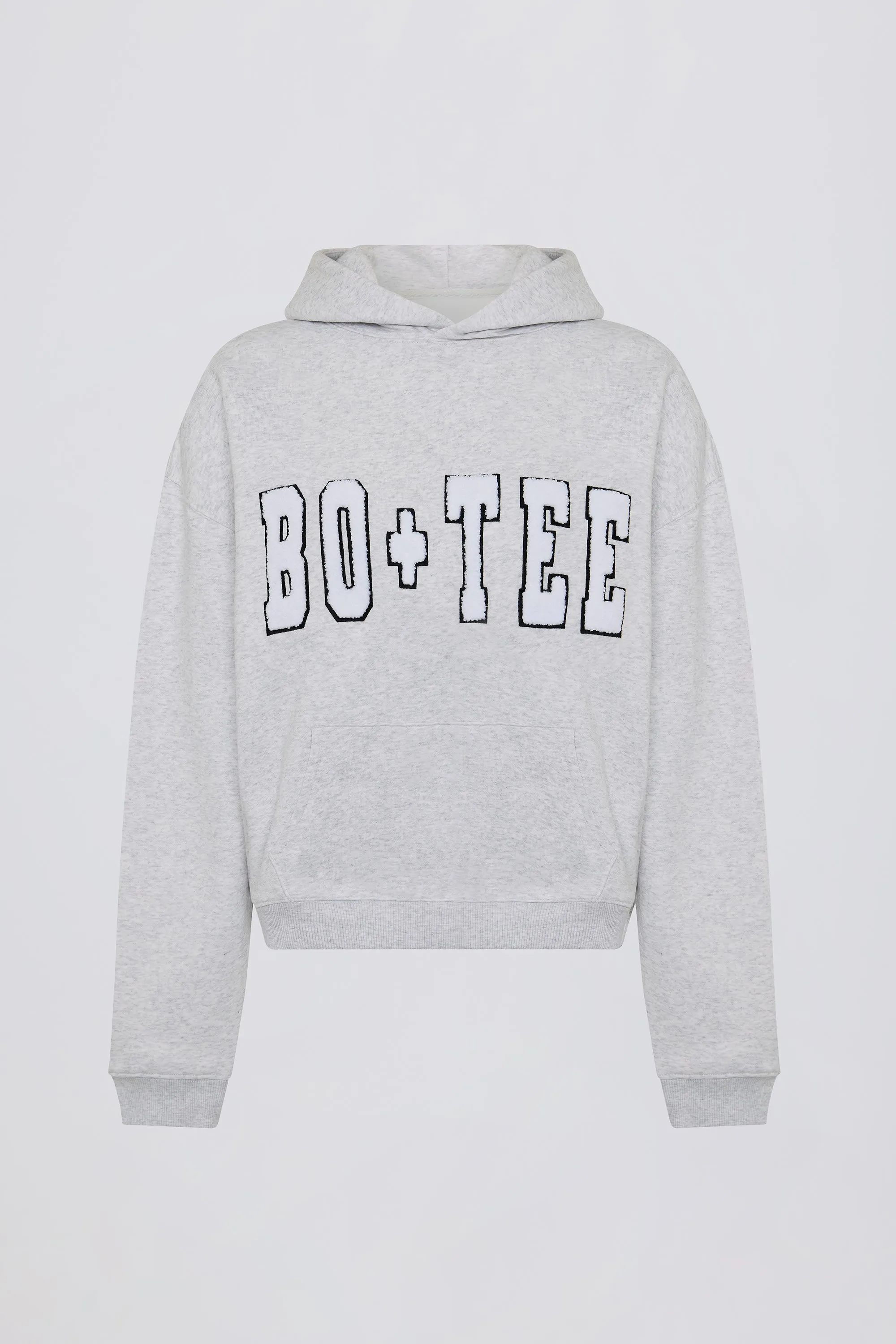 Soft Cotton Jersey Oversized Hoodie in Heather Grey sold by Bo + Tee