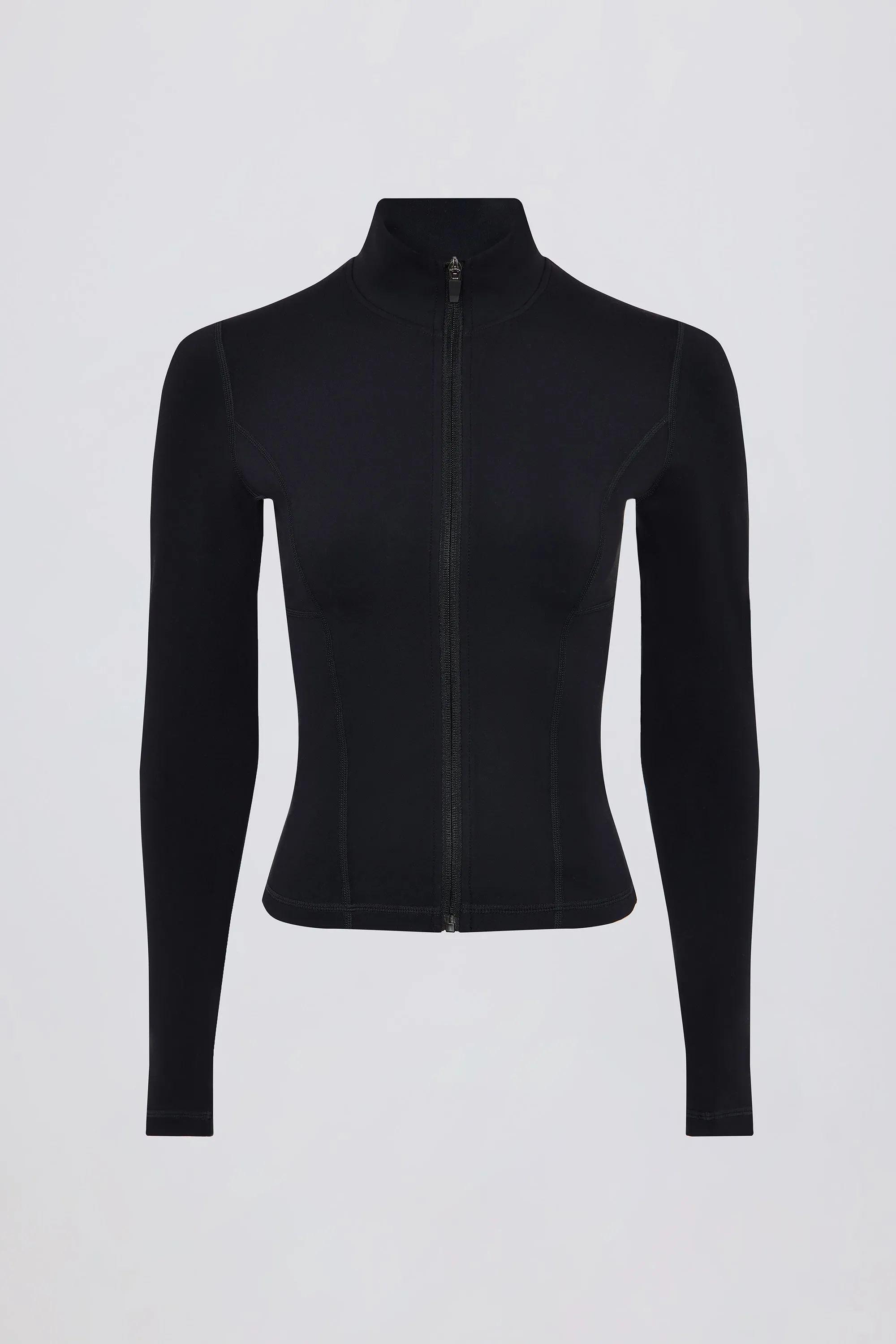 Soft Active Zip-Up Jacket in Black sold by Bo + Tee