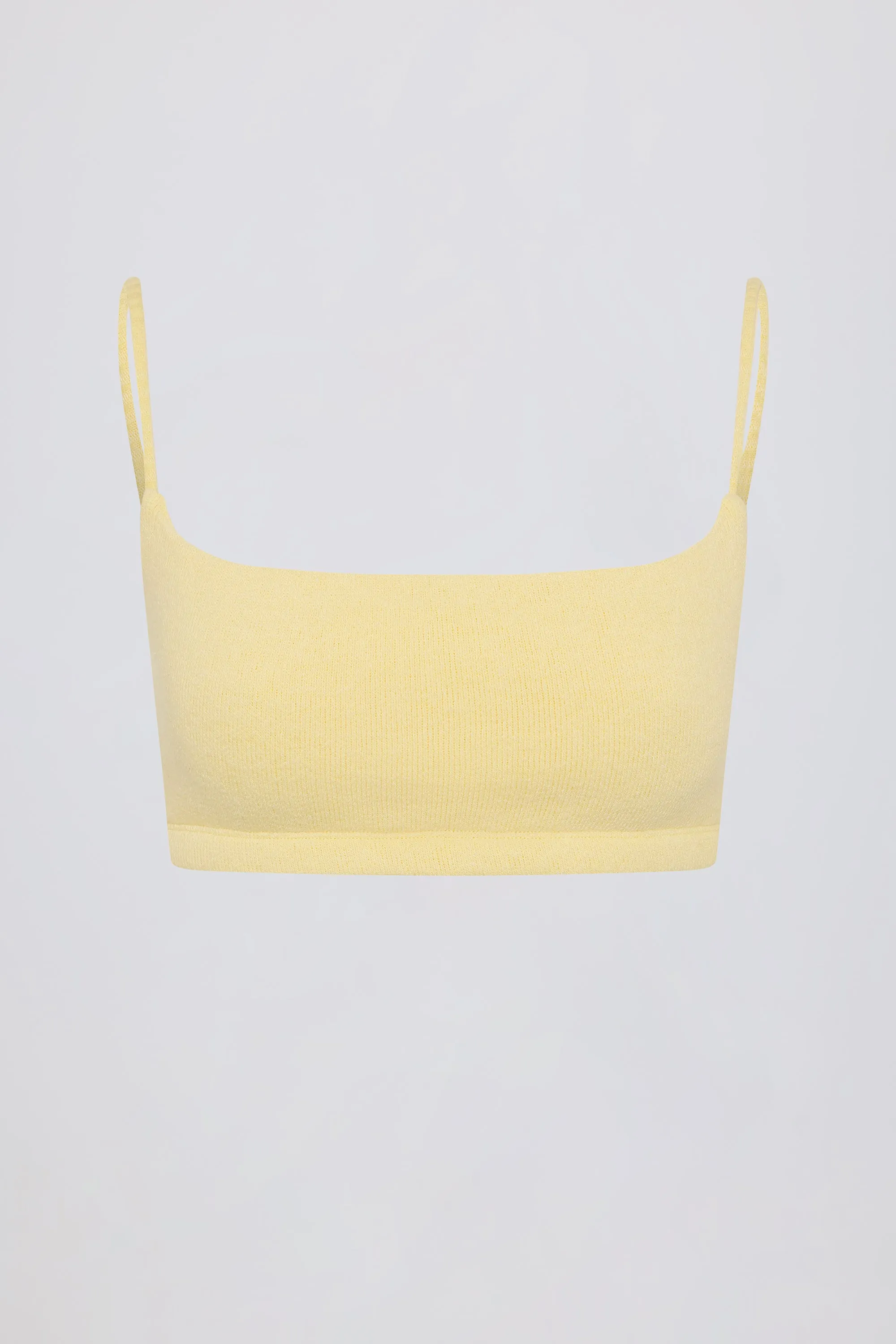 Square-Neck Bralette in Lemon sold by Bo + Tee product image thumbnail 4