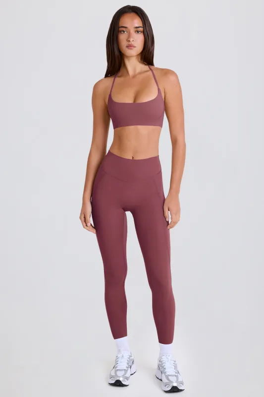 High-Waist Leggings in Acai sold by Bo + Tee