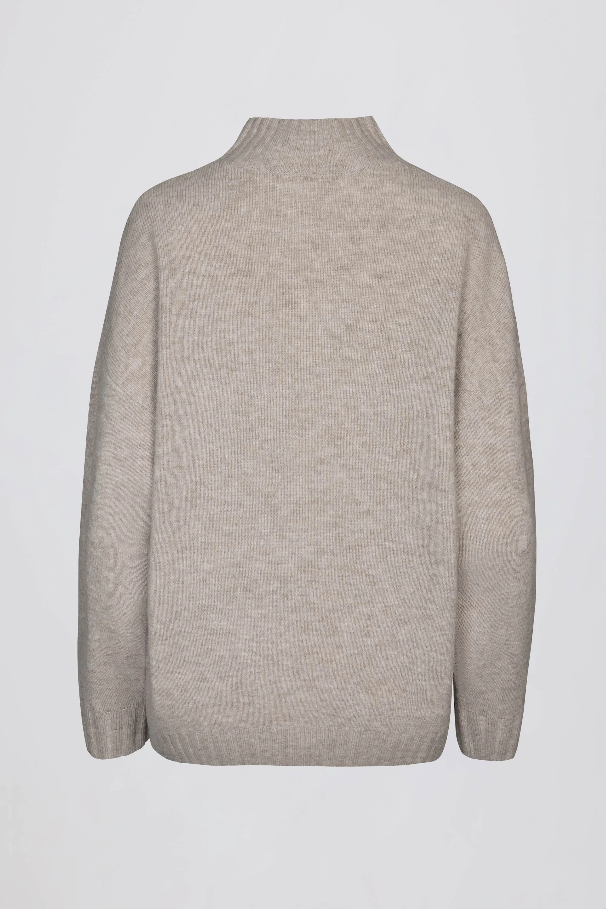 Soft Knit Oversized Jumper in Beige sold by Bo + Tee product image thumbnail 4