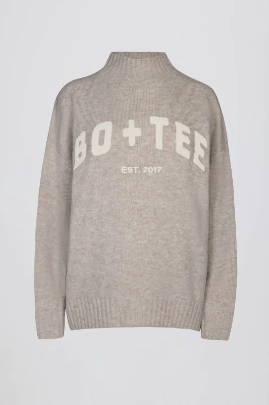 Oversized Knit Jumper in Beige sold by Bo + Tee