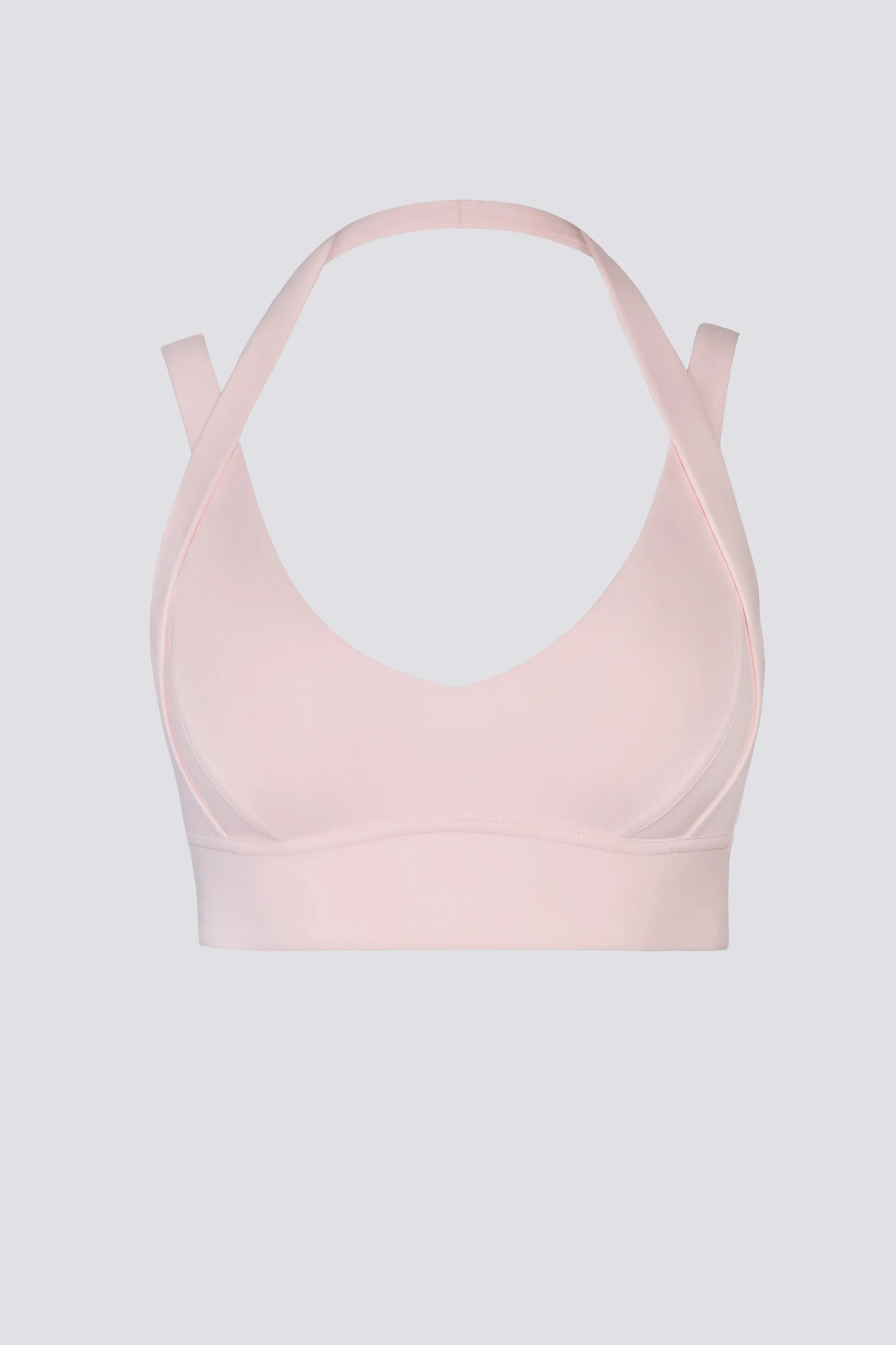 Soft Active Open-Back Sports Bra in Ballet Pink sold by Bo + Tee product image thumbnail 2