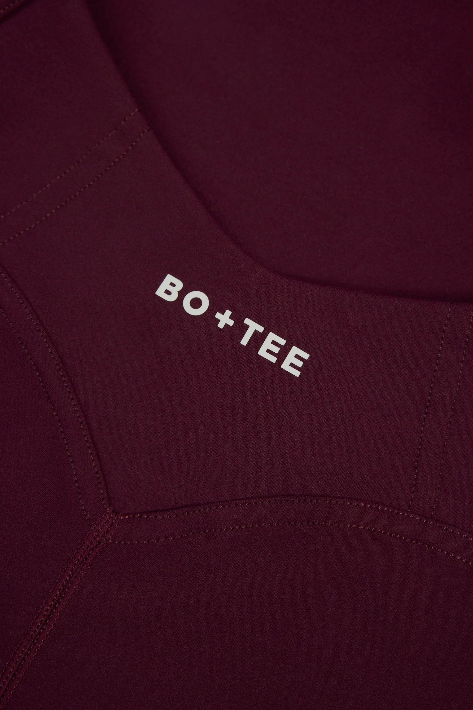 Soft Active Open-Back Unitard in Burgundy sold by Bo + Tee product image thumbnail 5