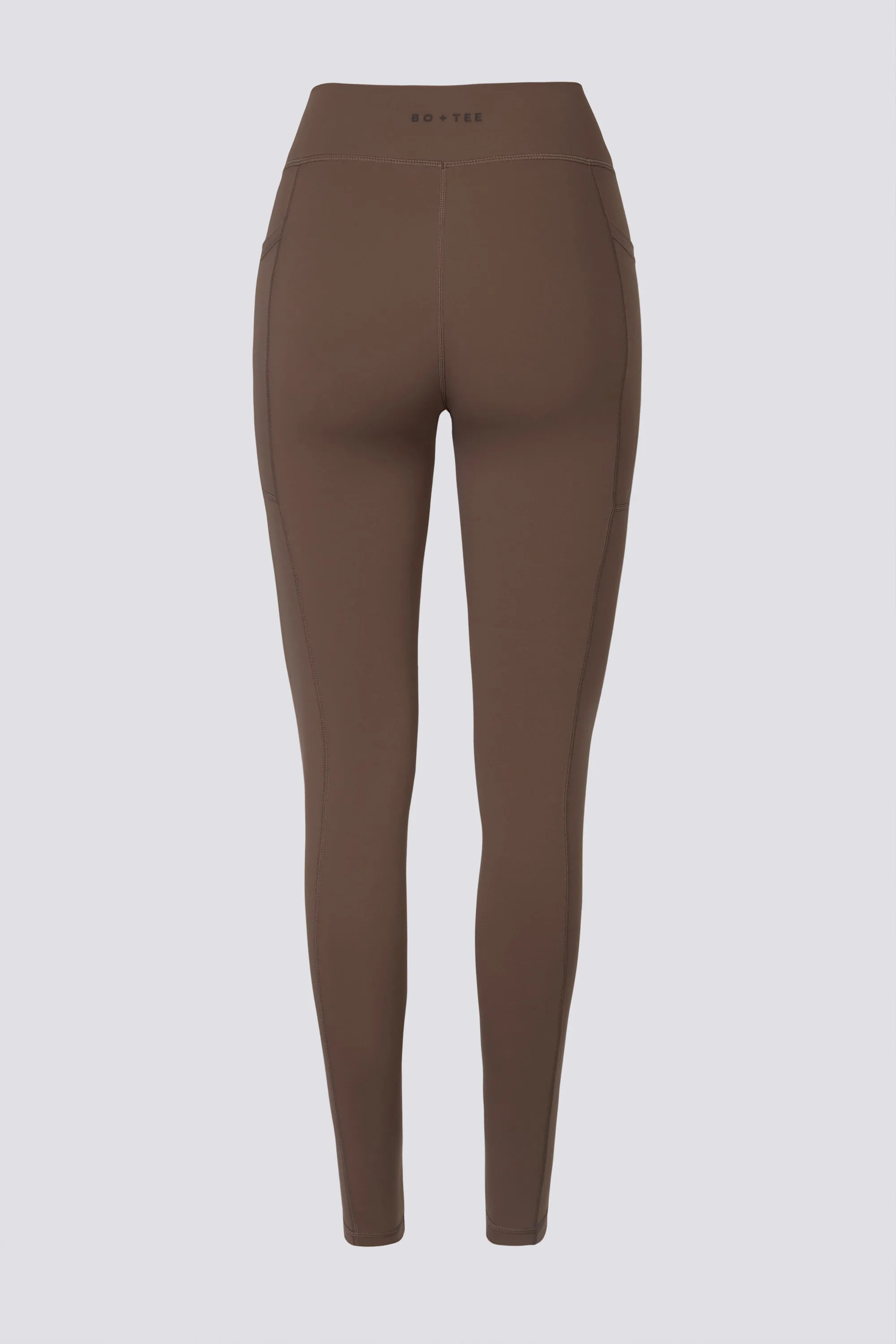 Soft Active Full-Length Pocket Leggings in Cocoa sold by Bo + Tee product image thumbnail 4
