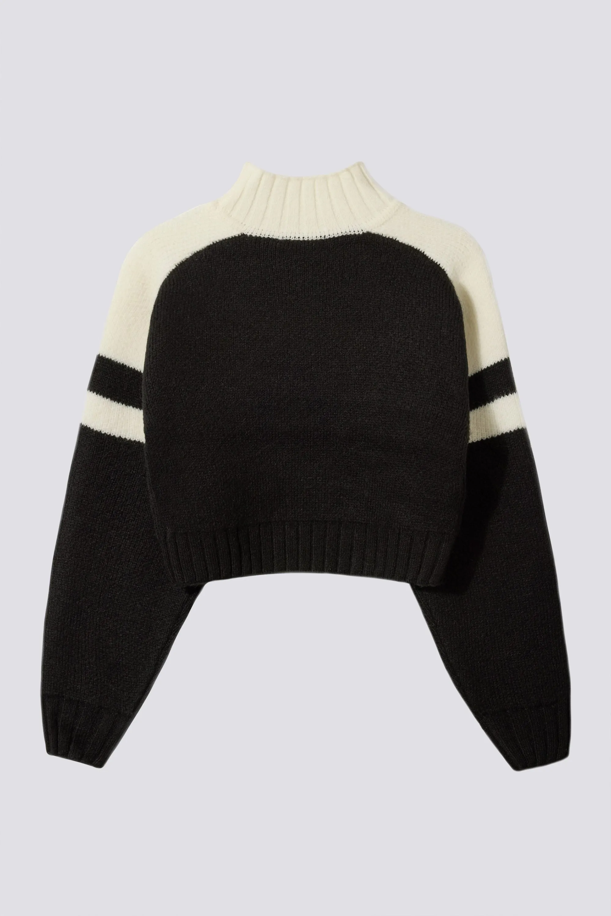 Knit Logo Cropped Jumper in Black sold by Bo + Tee product image thumbnail 4