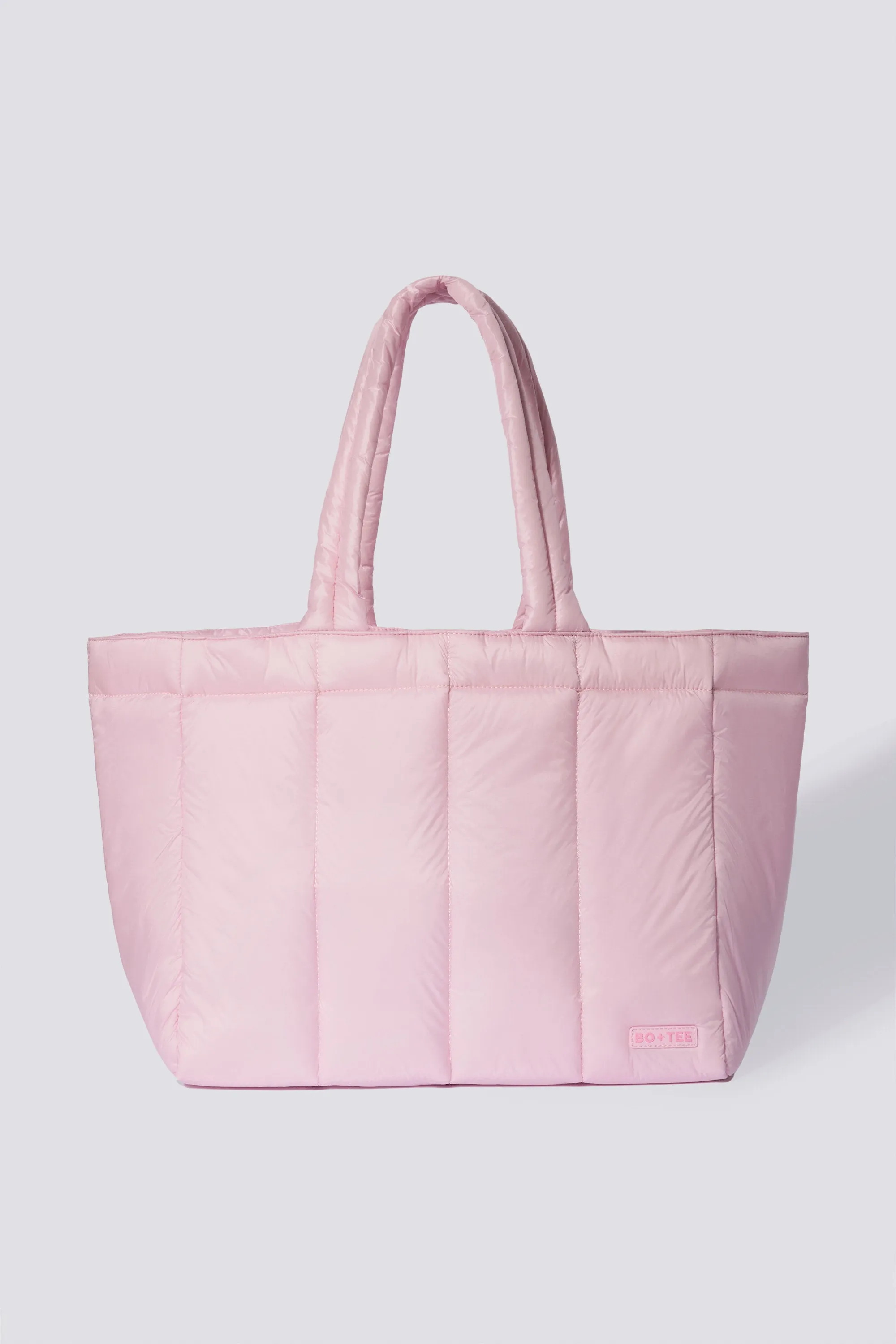 Waterproof Puffer Tote Bag in Powder Pink sold by Bo + Tee product image thumbnail 2