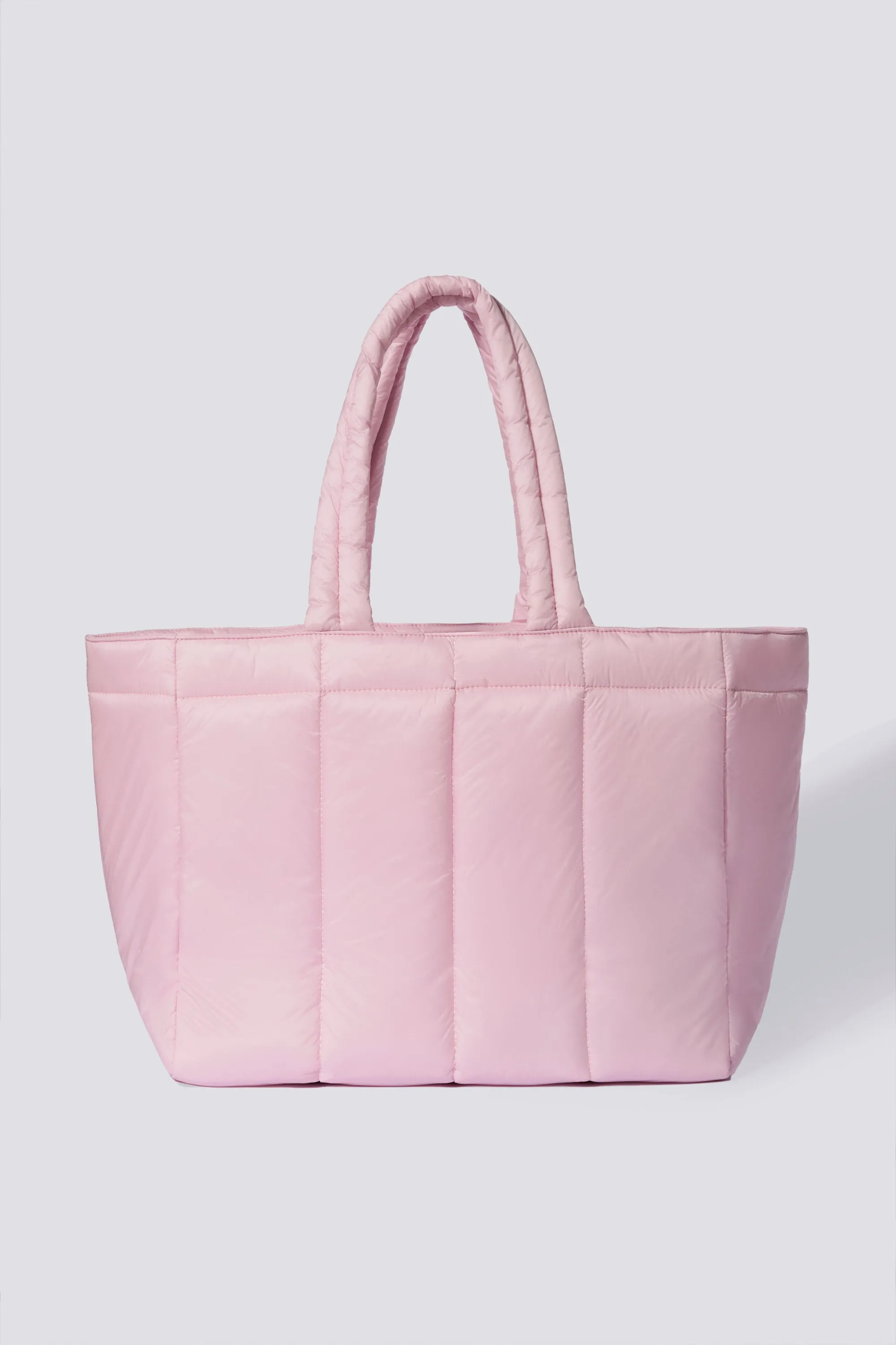 Waterproof Puffer Tote Bag in Powder Pink sold by Bo + Tee product image thumbnail 4