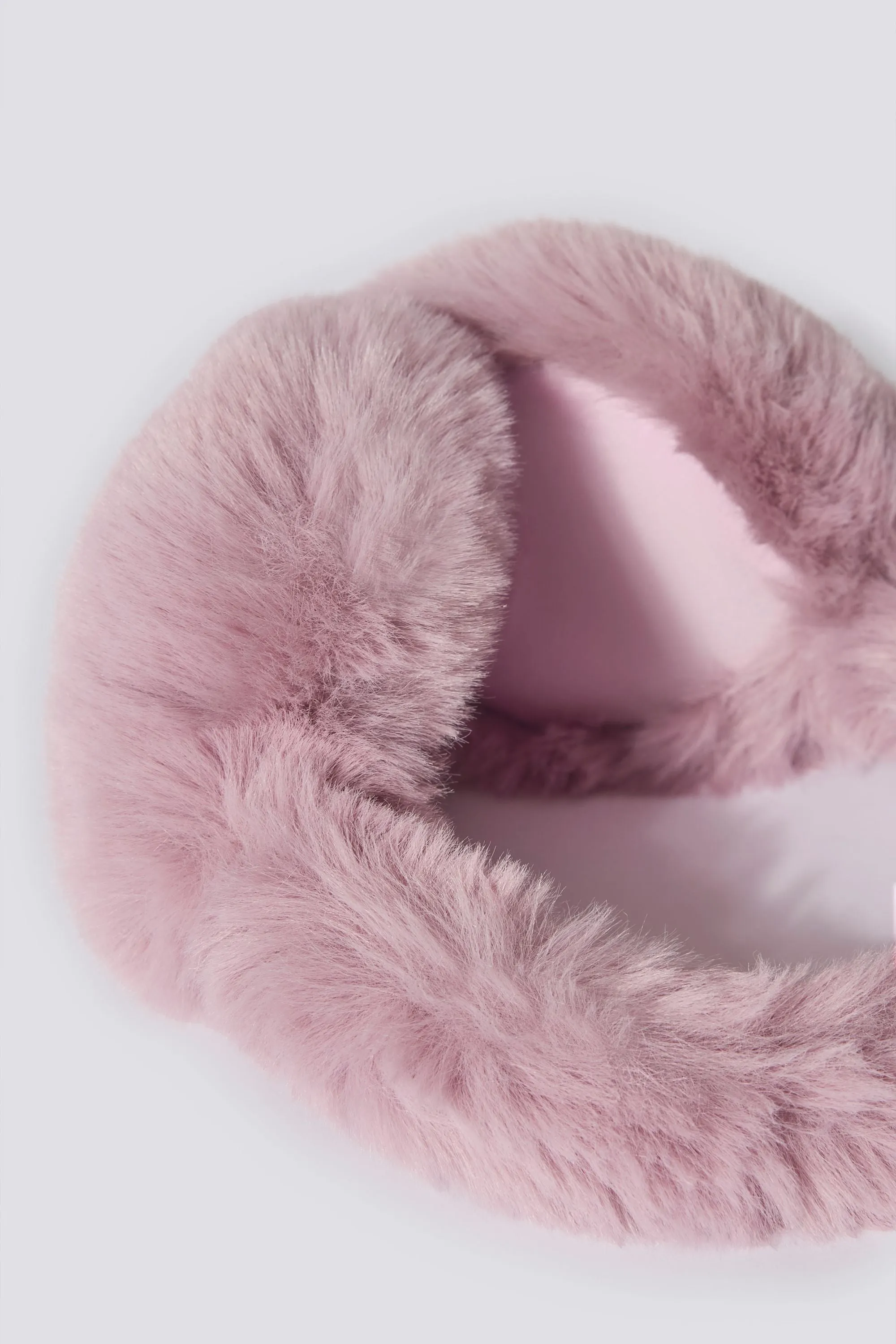 Faux-Fur Earmuffs in Powder Pink sold by Bo + Tee product image thumbnail 3