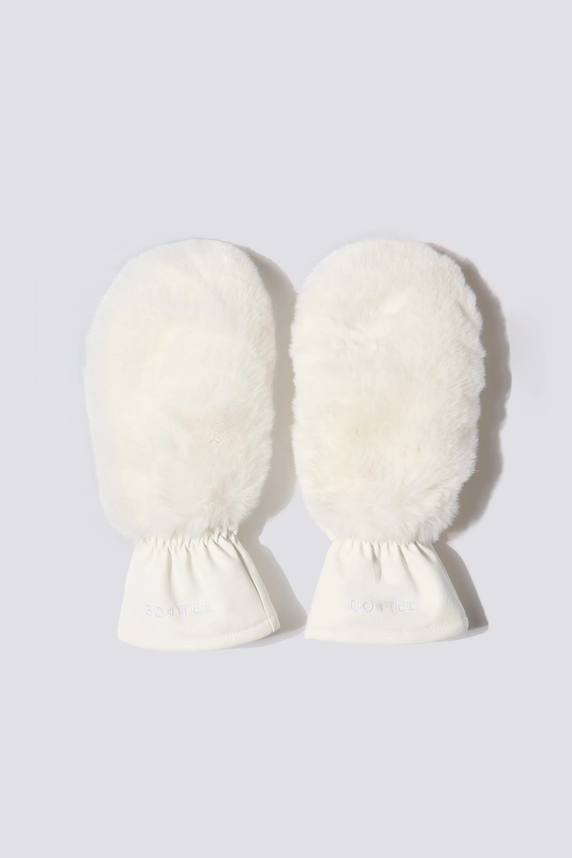 Faux-Fur Gloves in Ice sold by Bo + Tee product image thumbnail 2