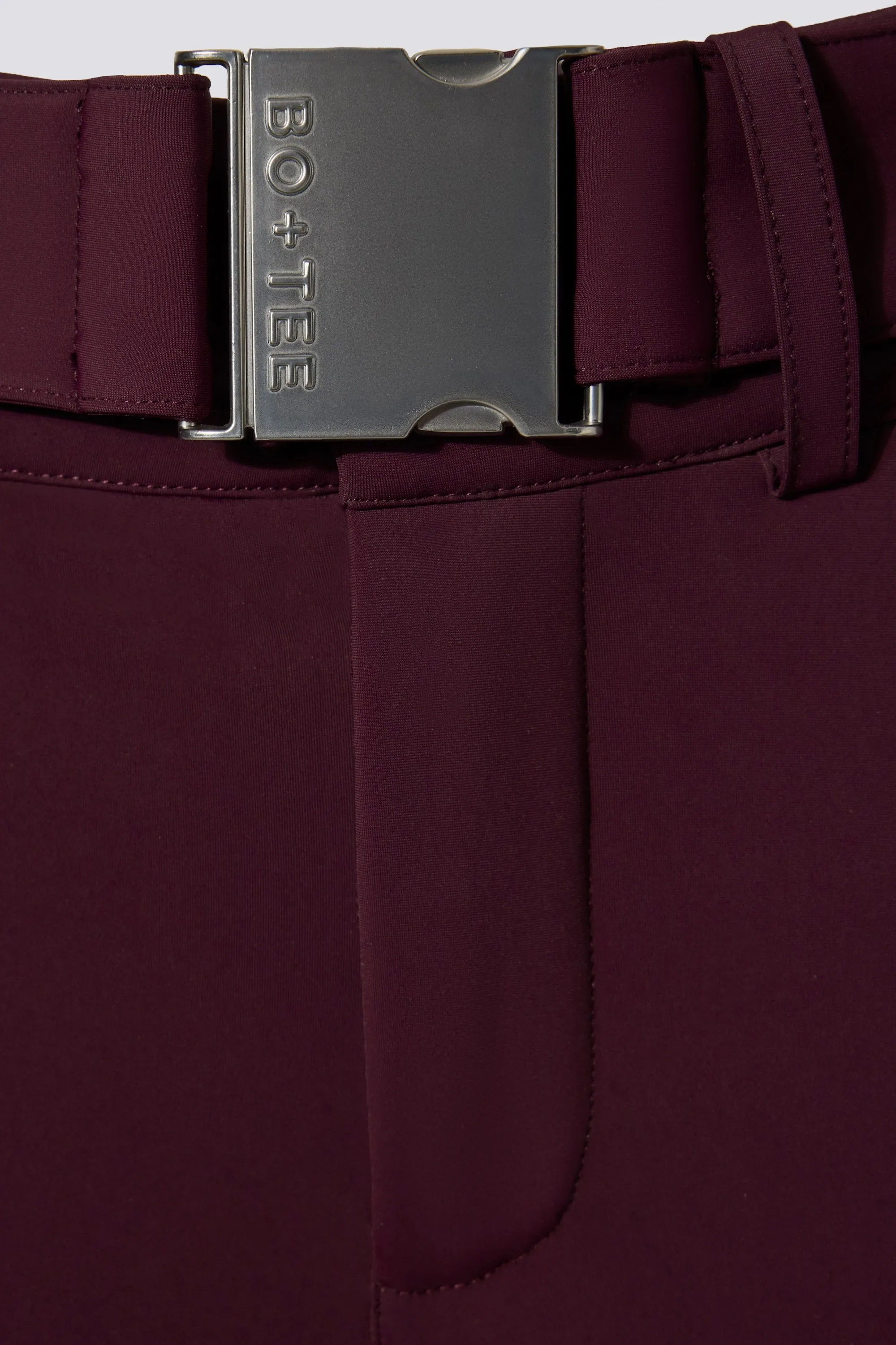 Waterproof Belted Ski Salopettes in Burgundy sold by Bo + Tee product image thumbnail 5