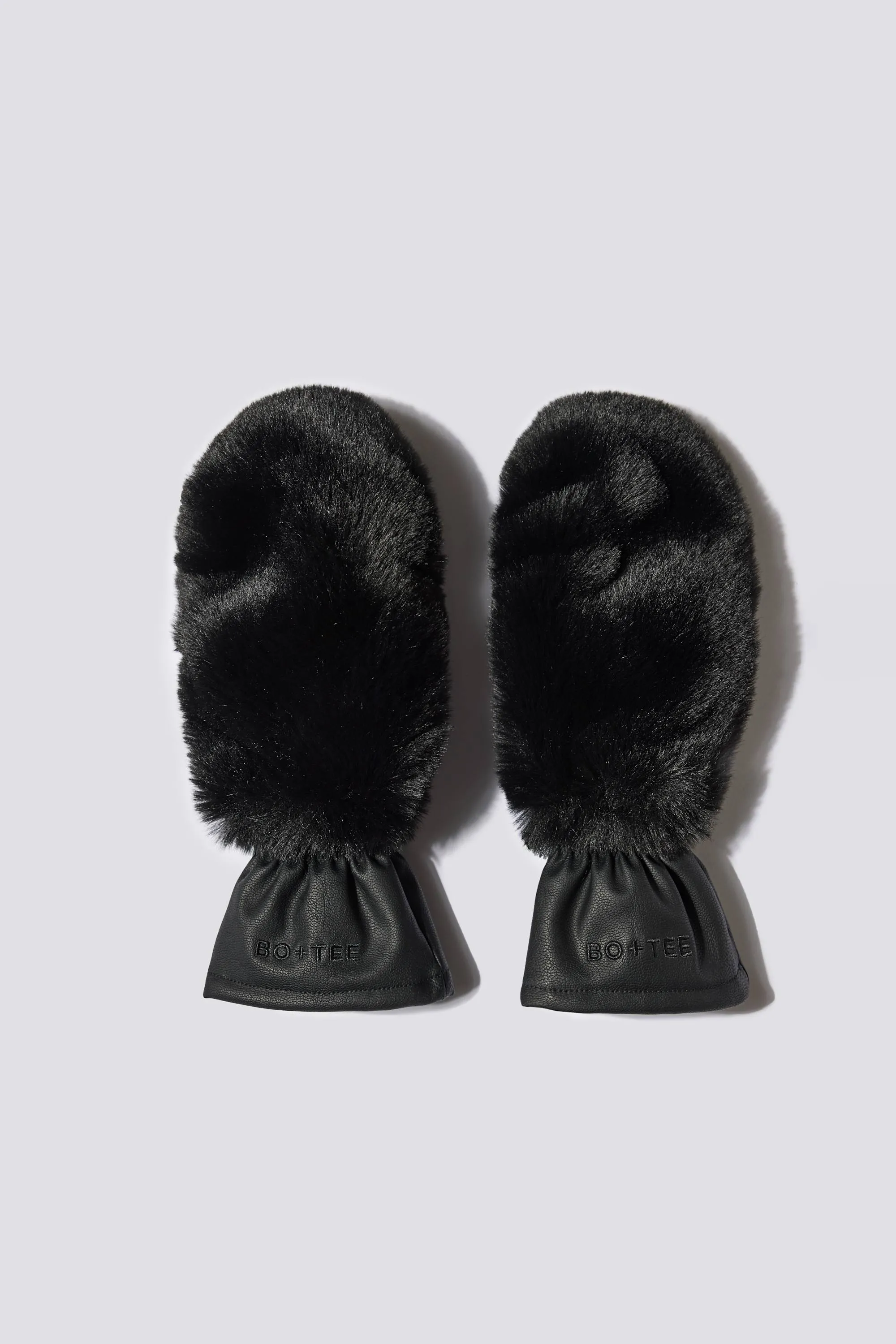 Faux-Fur Gloves in Black sold by Bo + Tee product image thumbnail 2