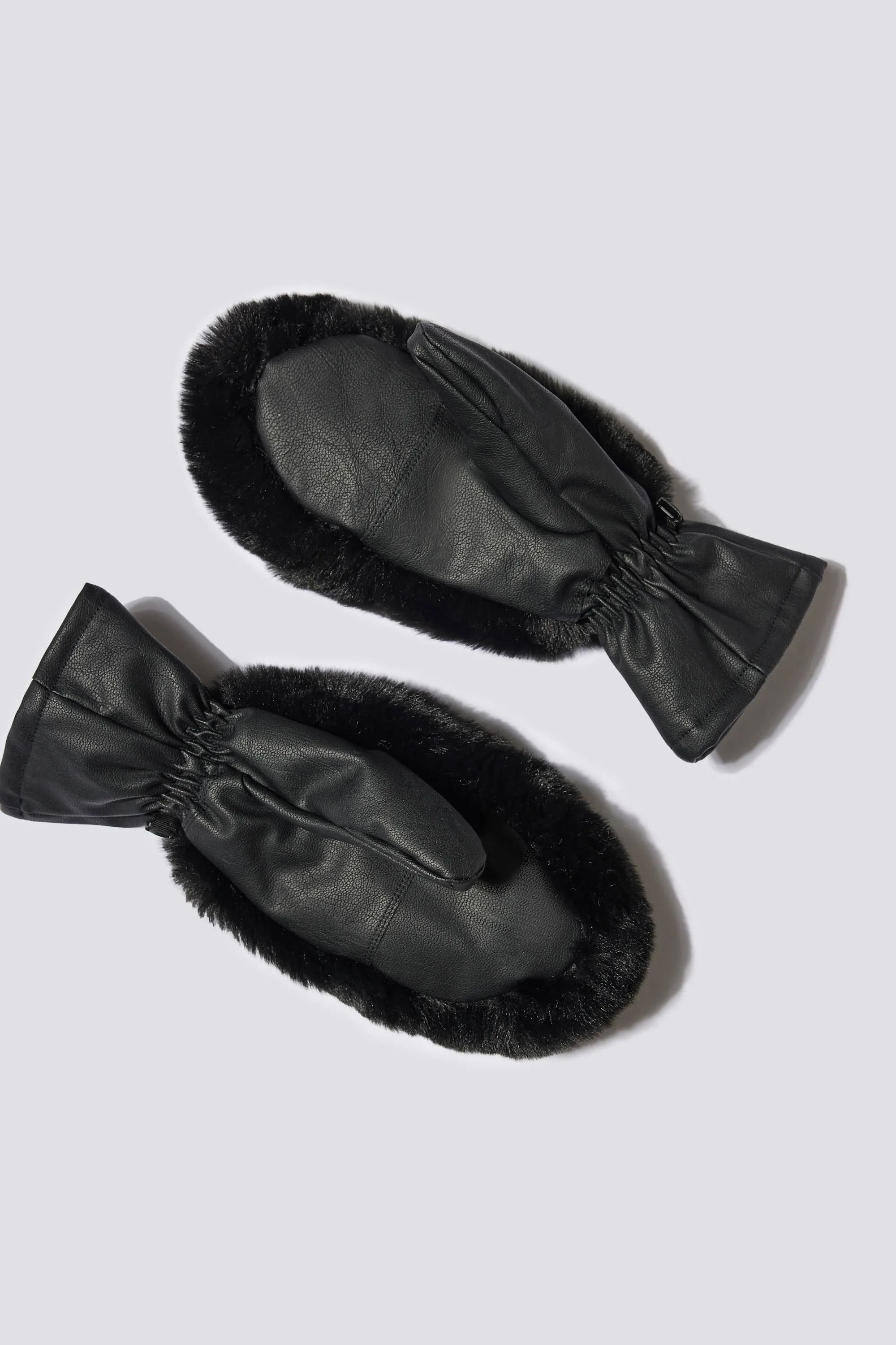 Faux-Fur Gloves in Black sold by Bo + Tee product image thumbnail 4