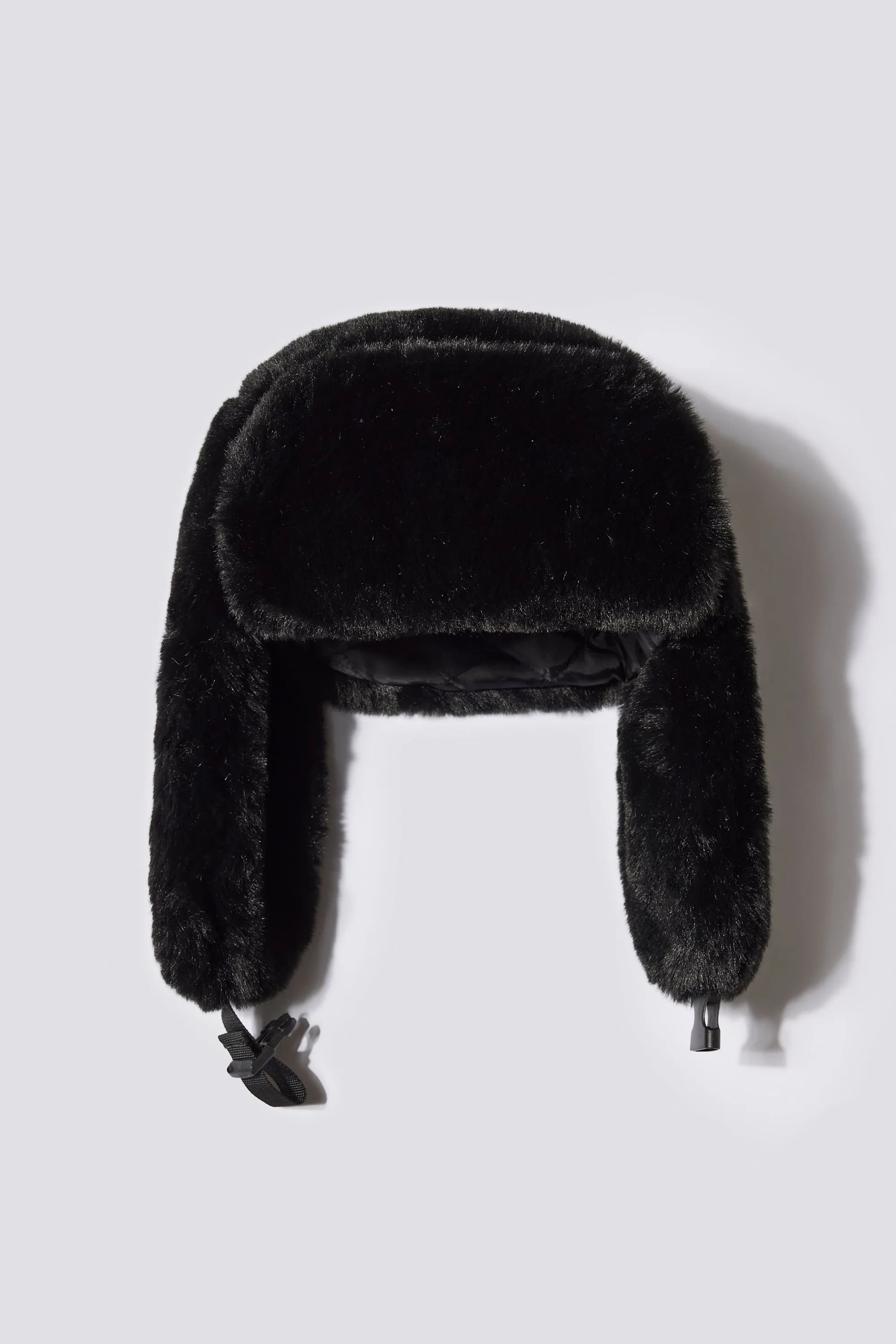 Faux-Fur Trapper Hat in Black sold by Bo + Tee product image thumbnail 2