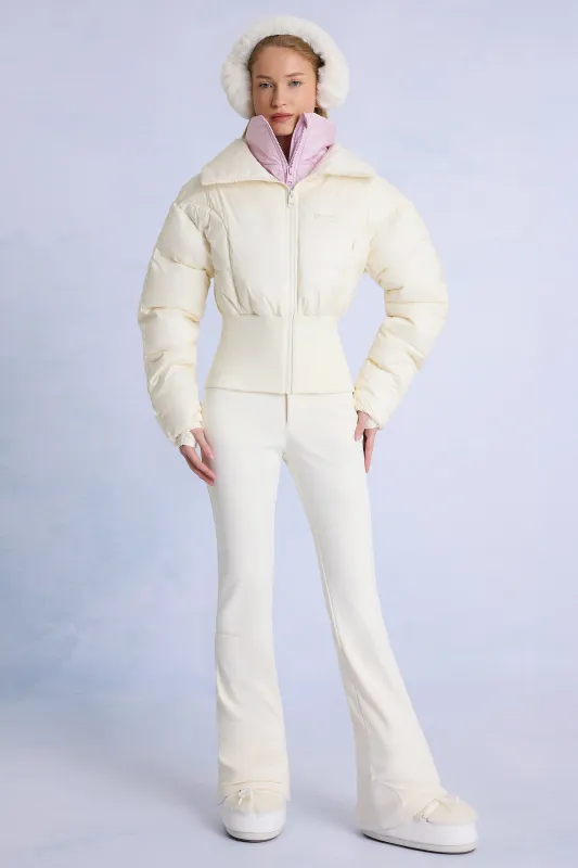 Waterproof Layered Ski Jacket in Ice sold by Bo + Tee