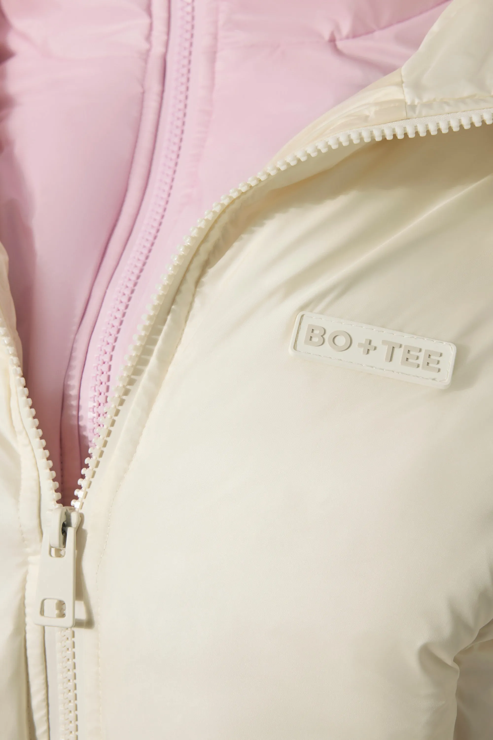 Waterproof Layered Ski Jacket in Ice sold by Bo + Tee product image thumbnail 5